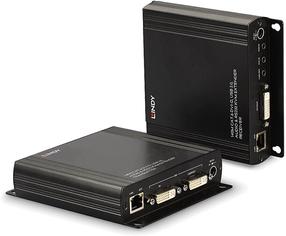Комплект Lindy 140m Cat.6 DVI-D, USB, Audio & RS232 KVM Extender, 140 x 125 мм, черный цв.