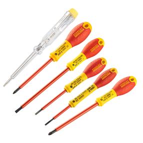 Kruvikeeraja komplekt Stanley 0-65-443, risti/lame, isoleeritud, 6 tk