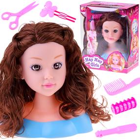 Lėlės galva su priedais May May Girls, 20 cm, įvairių spalvų