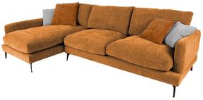 Kampinė sofa Daisy LC, ruda sp., kairinė, 98 x 293 cm x 88 cm