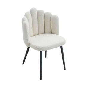 Ēdamistabas krēsls Homla Luxe 741739, matēts, gaiši brūna - ecru, 55 cm x 49 cm x 85 cm