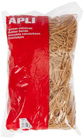 Kanceliarinės gumytės Apli, 10 cm x 10 cm, 1 g, ruda sp.