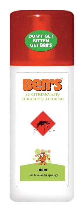 Priemonė Ben's CITRINŲ/EUKALIPTŲ aliejumi, 100 ml