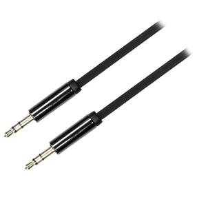 Kaabel Deltaco Baltic, 3.5 mm Audio, 100 cm, must v.