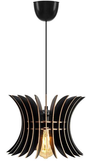 Šviestuvas kabinamas Opviq Sphere 149-T 390FLH1551, E27, 1 x 60 W, juoda sp. / juoda sp.