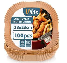 Küpsetuspaber kuumaõhufritüüri jaoks Vilde 279047, 23 cm x 23 cm, 100 tk