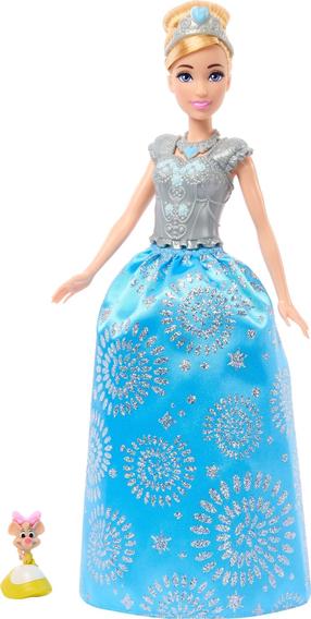 Lėlė - pasakos personažas Mattel Barbie Disney Princess Cinderella, 29 cm, mėlyna sp.