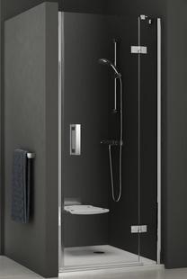 Dušo durys Ravak Smartline SMSD2-100 B-R, 100 cm x 190 cm, skaidri sp./chromo sp./grūdintas
