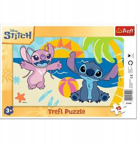 Pusle Trefl In the Shade of the Palms / Disney, 25 cm x 15 cm, 15 tk