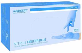 Kindad ühekordsed MedaSEPT Nitrile Prefer, sinine v., M, 100 tk