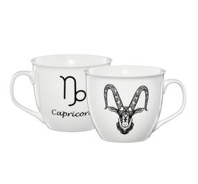 Krūzīte Ambition Zodiac Capricorn, balta krās./melna krās., 0.55 l