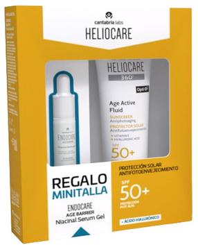 Krēms iedeguma kopšanai sejai Cantabria Labs Heliocare Anti-Aging Sunscreen 2-Piece Case SPF50+, 80 ml