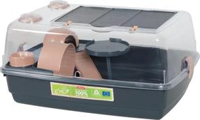 Клеткa для грызунов Zolux Ehop, 55 см x 38 см x 28 см, розовый цв./графитовый цв.