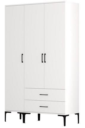Spinta Kalune Design Kumsal ST, balta sp., 47.5 cm x 120 cm x 201.4 cm