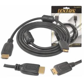 Laidas Lamex LXHD19 HDMI Male (vyriška), Micro HDMI Male (vyriška), 1.5 m, juoda sp.
