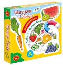Magnetukai Alexander Fruits and Vegetables, įvairių spalvų, 21 vnt.