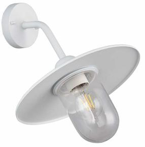 Sieninis lauko šviestuvas Trio Brenta, 40W, E27, IP44, balta sp., 30 cm x 32 cm