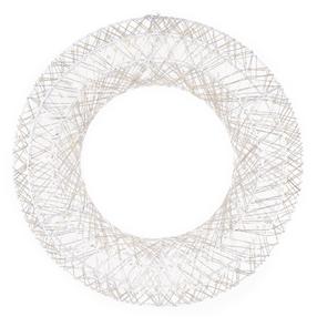 Dekoracija "Vainikas" Springos Holiday CL1234 su LED apšvietimu, 45 cm, balta sp.
