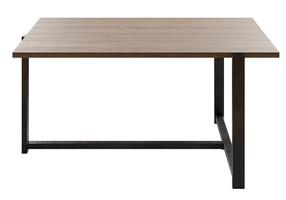 Kafijas galdiņš Kalune Design Merideths, melns krās./valriekstu krās., 92 cm x 64 cm x 45 cm