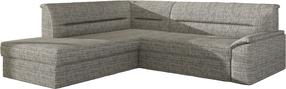 Kampinė sofa Elano Berlin 01, pilka sp., kairinė, 255 x 212 cm x 90 cm