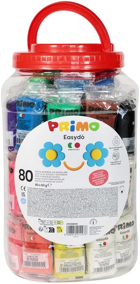 Пластилин Primo Jumbo, 0.060 кг, многоцветный, 80 шт.