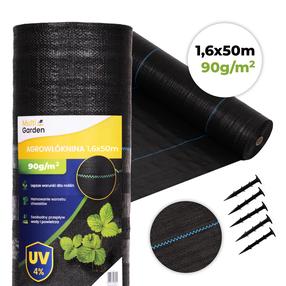 Agrotekstilė MultiGarden, juoda sp., 50 m x 1.6 m, 90 g/m²