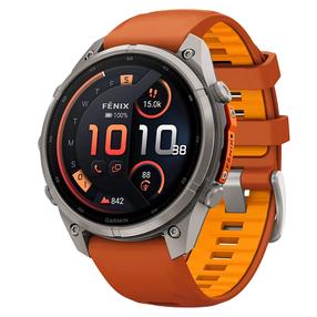 Viedais pulkstenis Garmin Fenix 9 Pro 47mm inReach 010-04336-01, rudens oranžs krās.