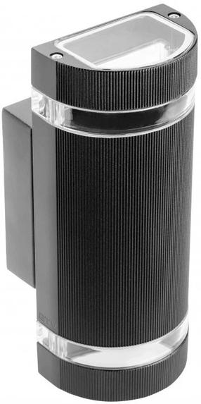 Sieninis lauko šviestuvas GTV Silva, 50W, GU10, IP54, juoda sp., 6.5 cm x 24.5 cm