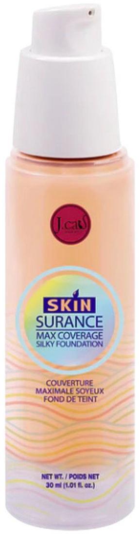 Šķidrā grima bāze J.Cat Beauty Skinsurance Max Coverage Silky, 106 soft beige, 30 ml