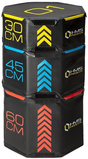 Аксессуары для тренировок HMS Octagonal Boxes PYOBS01, 75 см, 1 кг, 3 шт.