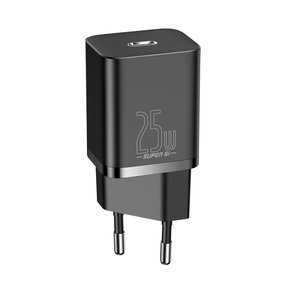 Telefono įkroviklis Baseus CCSP020101, USB Type C, juoda sp., 25 W