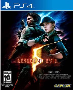 PlayStation 4 (PS4) spēle Capcom Resident Evil 5 HD, angļu