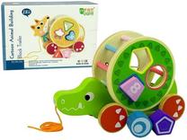 Lavinimo žaislas Muqiy Toys Pull-out sorter Crocodile, žalia sp.
