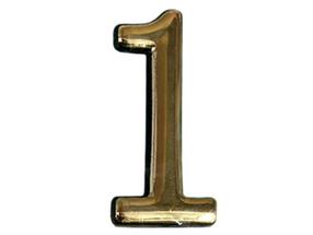 Durvju numurs Okko N1011, 5 cm, plastmasa, misiņa krās.