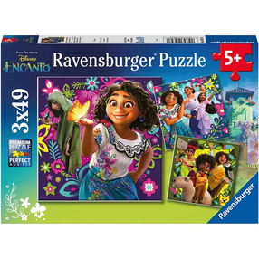 Puzle 3in1 Ravensburger Disney Encanto, 21 cm x 21 cm, 147 gab., daudzkrāsaina