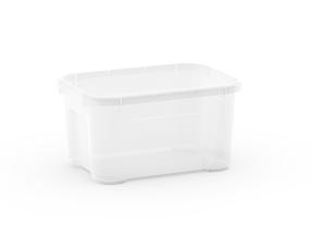 Daiktadėžė su dangčiu, daiktų saugojimo Kis 8649000 0202, 5 l, skaidri sp., 26 x 19 x 14 cm