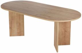 Valgomojo stalas Nordure Sabella, ąžuolo sp., 90 cm x 200 cm x 75 cm
