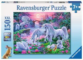 Пазл Ravensburger Unicorns In The Sunset Glow 10021, 49 см x 36 см, 150 шт., многоцветный