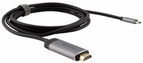 Адаптер Verbatim USB-C 3.1 To HDMI 4K USB Type-C, HDMI, 1.5 м, серебристый цв./черный цв.