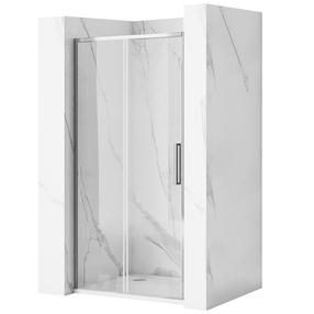 Dušo durys Rea Rapid Slide, 120 cm x 195 cm, chromo sp./skaidrus