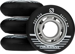 Ritenis Nijdam Inline Skate Wheel Set, 24 mm x 64 mm x 64 mm