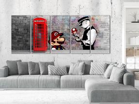 Репродукция Artgeist Brick Graffiti I N7102, 200 см x 80 см