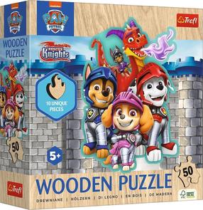 Деревянный пазл Trefl Paw Patrol Adventures 20277, 20.3 см x 20 см, 50 шт., многоцветный