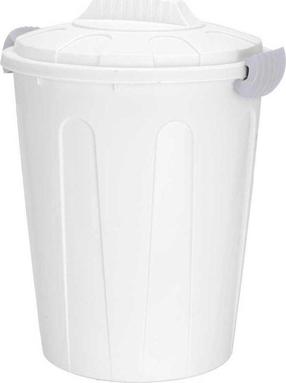 Šiukšliadėžė H&S Y54980740, balta sp., 23 l, 44 cm x 30 cm