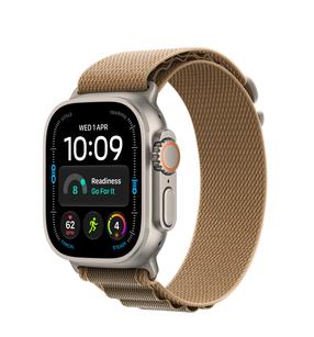 Išmanusis laikrodis Apple Watch Ultra 4 GPS + Cellular 49mm MJAG4ET/A, natural titanium korpusas su desert alpine loop dirželiu - L