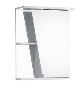 Pakabinama vonios spintelė su veidrodžiu Riva SV55, balta, 21 cm x 55 cm x 70 cm