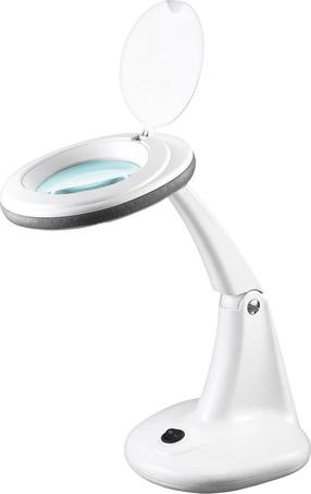 Suurendusklaasiga laualamp Rebel NAR0460-2, LED, 6W, valge v./valge v.