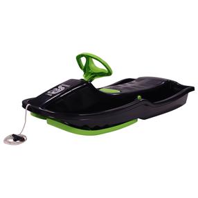 Rogės su vairu Stiga Snowpower, juoda sp., 95 cm x 52 cm