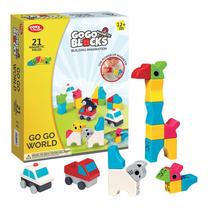 Kaladėlės People Blocks Go Go World PB328, 21 vnt.
