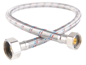 Nerūsējošā tērauda pīta šļūtene Ferro PWS77, 1/2" F/3/4" F, 80 cm